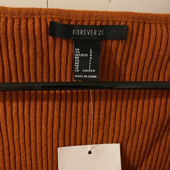 Burnt orange large Forever 21 top - Picture 2 of 3